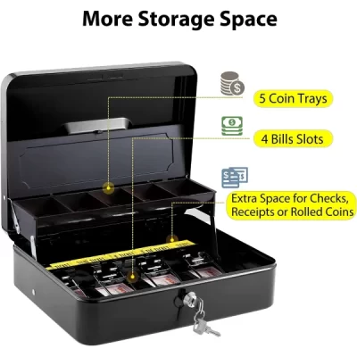 Cash Box With Key <br>GC 3024 - Image 5